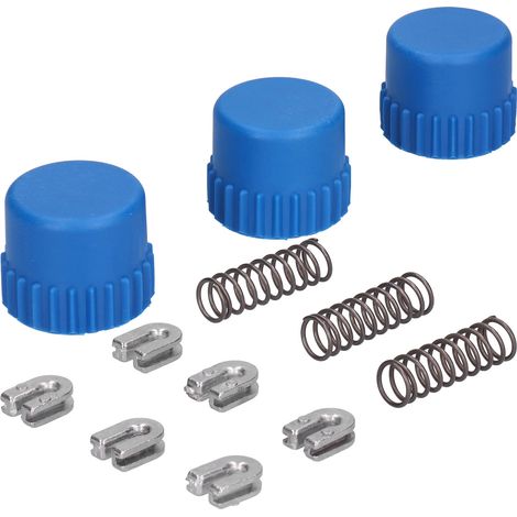 Ensemble de 3 pièces de rechange pour tête de coupe-bordures Husqvarna T35 : bouton de 6,35 cm (2 1/2 po), œillet et ressort.