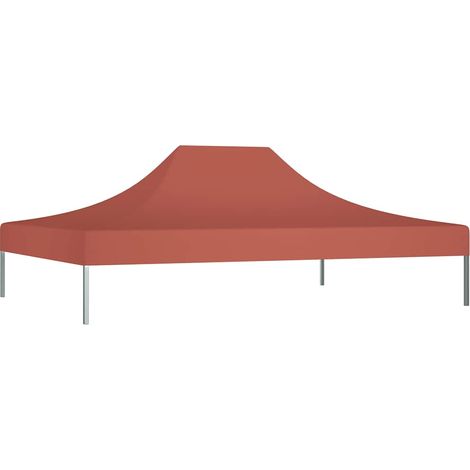 Toit de tente de réception - Toit de tonnelle - Accessoire Tonnelle 4x3 m Terre cuite 270 g/m² fr11366 - Maison La Vie (1/5)