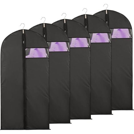 housses protection pour vêtements avec sacs à chaussures anti-poussière imperméables et anti-humidité avec fenêtre lot de 5 (1/4)