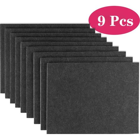 Lot de 9 patins en feutre autocollants et découpables pour meubles, protection anti-rayures pour sols et chaises. (1/5)
