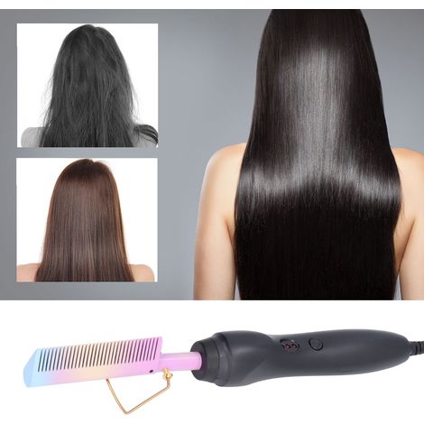 Lisseur électrique pour cheveux secs et humides, fer à friser, permanente à domicile, prise européenne (1/5)