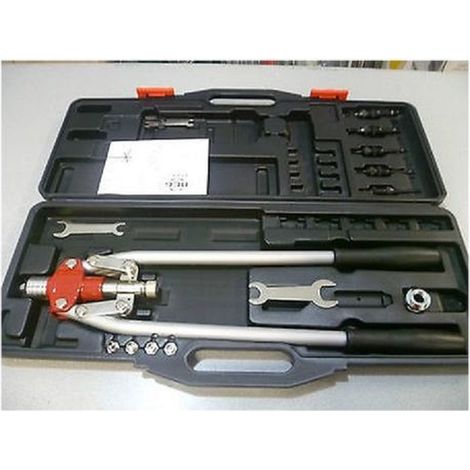 RIVETTATRICE MAURER PLUS ALLUMINIO A LEVA MANICI LUNGHI PROFESSIONALE (31596) (1/4)