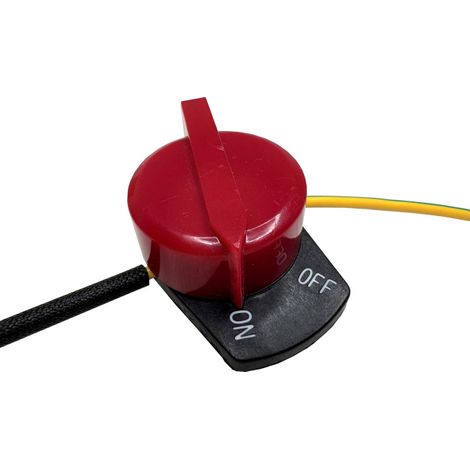 Ein-Aus-Drehschalter Mechanischer Regler mit Ringkabelschuh und Steckkontakt für Rüttelplatte uvm. (1/4)