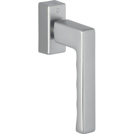 HOPPE 11736015 - Maniglia per finestra Toulon SecuForte, VK 32-42 mm, in alluminio, nero opaco