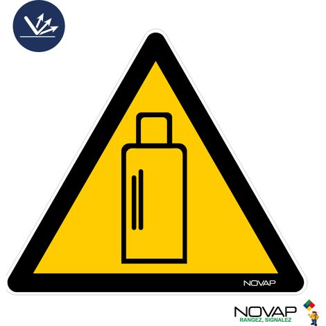 Panneau Danger présence de bouteilles de gaz - Classe 2 - Rigide Triangle 100mm - 4181127