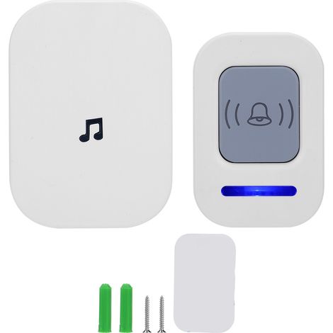 Intelligente, kabellose Türklingel, wasserdicht, 280 m Reichweite, 90–260 V Netzteil, US-Stecker (1/5)