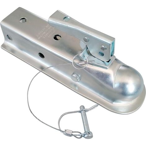 Coupleur De Remorque À Langue Droite 2 "x 2", for Canal 2 Pouces, Boule D'attelage 2 Pouces, 3500 LB, Galvanisé, Pièces De Camping-Car, Accessoires De Caravane De Camping-Car(Opition(1)) (1/5)