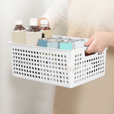 Panier À Linge - En Plastique - 26 x 13,5 x 17,5 cm - Poignées Ergonomiques - Pour Famille, Résidence Étudiante, Rangement De Jouets Et Équipements Sportifs - 1 Pièce (1/5)