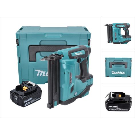 Makita DBN 500 M1J Akku Stauchkopfnagler 18 V 15-50 mm + 1x Akku 4,0 Ah + Makpac - ohne Ladegerät