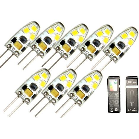 Ampoule LED, 8 unités, culot G4, 1,5 W, 12 V, 3100 K, dimmable, pour une utilisation résidentielle, commerciale et d'entretien électrique.-AquaForge (1/5)