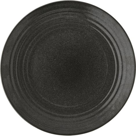 Steingut-Speiseteller 27 cm Dunkelgrau Rund Sandsten duka (1/5)