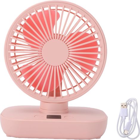 Mini Desk Fan, Rechargeable Oscillating Fan (1/5)