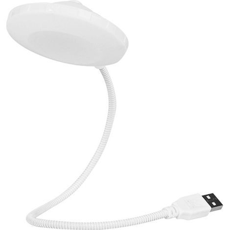 Lumière USB astronaute, veilleuse astronaute enfichable, cadeau créatif, lumière de dortoir frisbee à deux niveaux (lumière chaude blanche) (1/5)