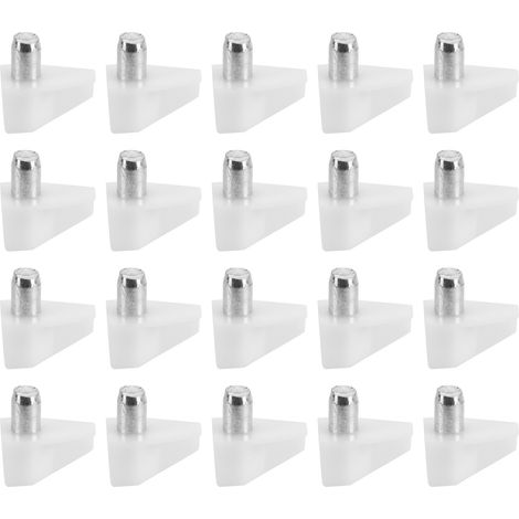 100 supports de étagère en plastique pour meubles et étagères, fixations et chevilles de support. (1/5)