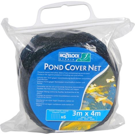 Hozelock, Rete di Copertura per laghetti, Colore: Nero, 3 x 4 m (1/2)