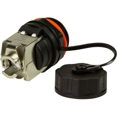 Accouplement RJ45 - Cat6a - Étanche IP68 - Keystone - Extérieur Industriel - 1 Pièce