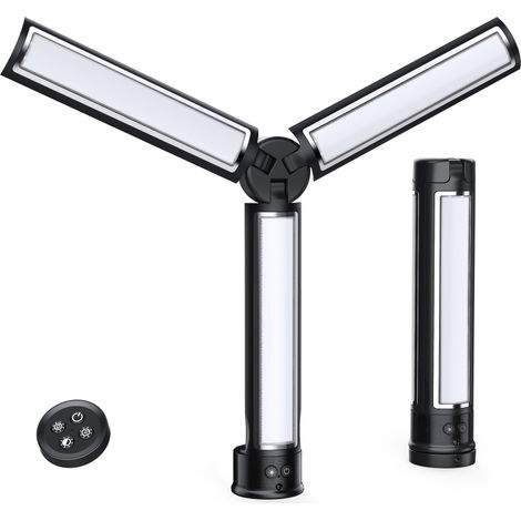Lámpara LED plegable AB502, 2800K-6500K, 3 modos, 5 niveles de brillo, batería recargable, control remoto. (1/5)