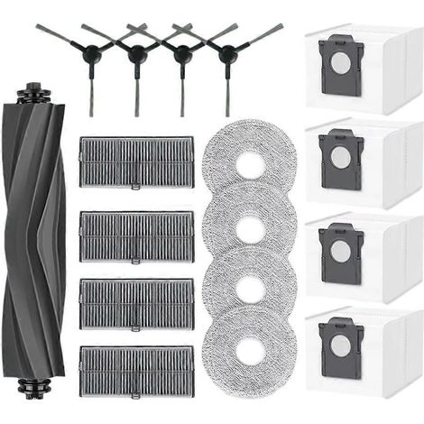 17 accessoires pour aspirateur Dreame L40 Ultra AE/D20 Ultra / RLD31SE/ MOVA E40 Ultra : brosse principale, filtre, serpillière et sac à poussière. (1/5)