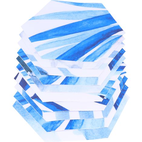 Autocollant de sol hexagonal en PVC, antidérapant, imitation carrelage 3D, pour la maison (1/5)
