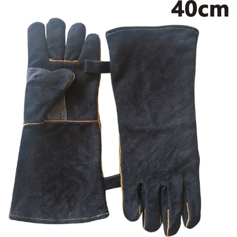 Gants De Barbecue - Cuir De Vachette 1,0 À 1,2 Mm - Résistance Jusqu'à 350 °C - Universel - 1 Paire (1/5)