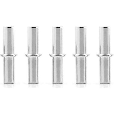 Pair Lntyq 100pcs Nickelé Ø5mm Taquets Pour Étagères Support d'Étagère Métallique Goujons de Support d'Étagère, Broches à Chevilles Pour Armoires de CuisineM5 x 25MM