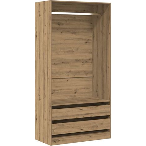 Maison Exclusive - Armadio Rovere Artigianale 100x50x200 cm in Legno Multistrato