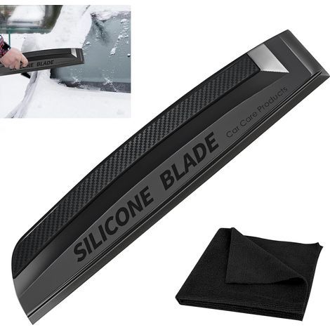 Escobilla de silicona para coches - Raspador de silicona para coches: Escobilla de silicona, escobillas para coches, limpiaparabrisas para carrocería y ventanas, ventanas, espejos (1/5)