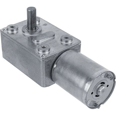 Moteur à vis sans fin réversible 12 V CC, couple élevé, 40 tr/min, boîtier en aluminium, pour automatismes et systèmes industriels (1/5)