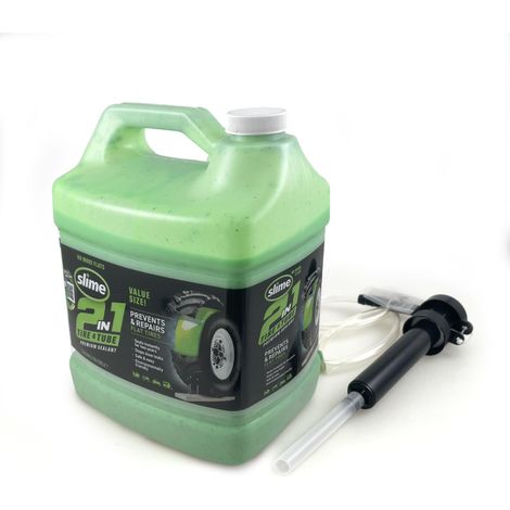 Slime 10207-5 Sigillante 2in1 per Camera d'Aria e Pneumatico Antiforatura, Premium, Prevenire e Riparare, per Tutti i Tipi di Camere d’Aria e Pneumatici Fuoristrada, 3.78 Litre (1/5)