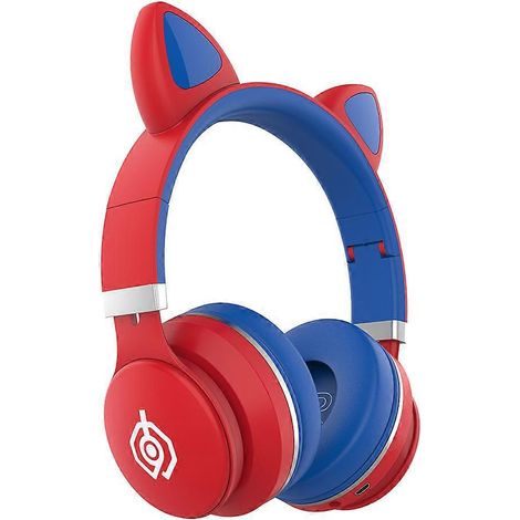 Casque de jeu sans fil avec double sortie audio stéréo, compatible carte TF (1/5)