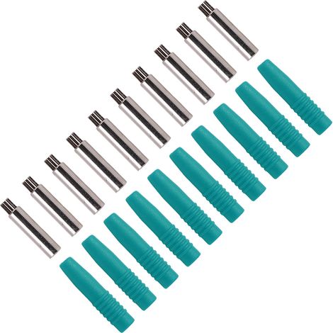 Lot de 10 coupleurs isolés à fiches bananes de 2 mm avec capuchons de protection pour équipements de test écologiques (1/5)