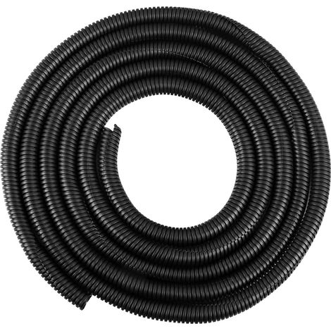 Gaine Annélée Fendue - 13 mm x 3 m - Flexible Protection Câbles - Pour Voiture Jardin Extérieur - 1 Pièce