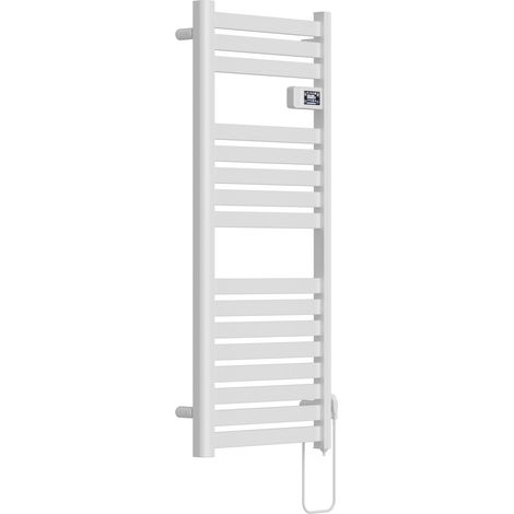 Sèche-serviettes électrique avec radiateur 120 x 50 cm 500 watts blanc (1/4)