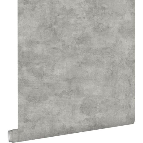 papier peint effet béton gris chaud - ESTAhome (1/5)