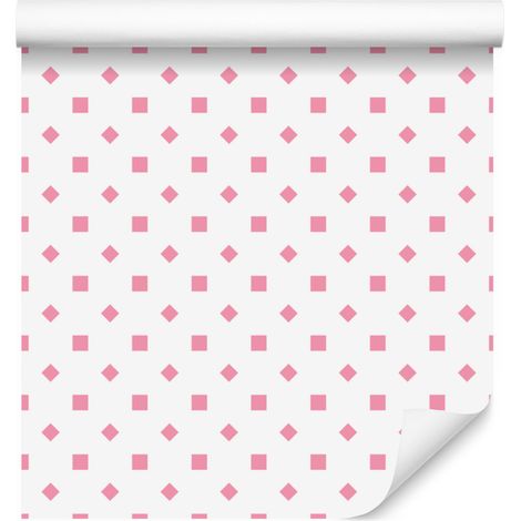 Papier peint à pois blancs, motifs doux pour salon et chambre 50x1000 cm (1/5)
