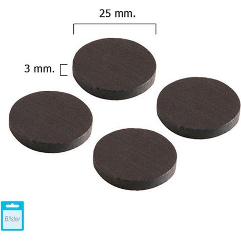 Iman Wolfpack Ferrita Disco Ø 25x3 mm. (Blister 4 Piezas)