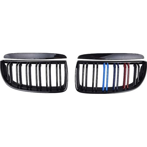 Parrillas delanteras de doble línea para BMW Serie 3 E90 E91 05-08 (1/5)