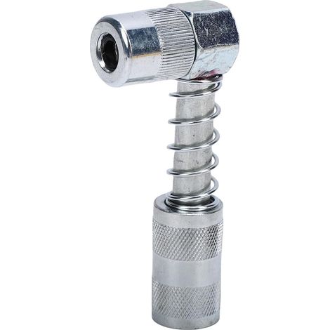Adaptateur de Coupleur de Graisse à 90 Degrés, Raccord à Angle Droit en Acier allié, Verrouillage à Ressort de 1,3 Pouces, Outil de Lubrification Manuel pour les Espaces étroits, Utilisation (1/5)