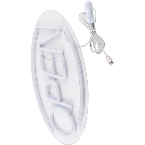 Panneau arrière LED néon OUVERT, applique murale décorative flexible, panneau arrière en acrylique néon (1/5)