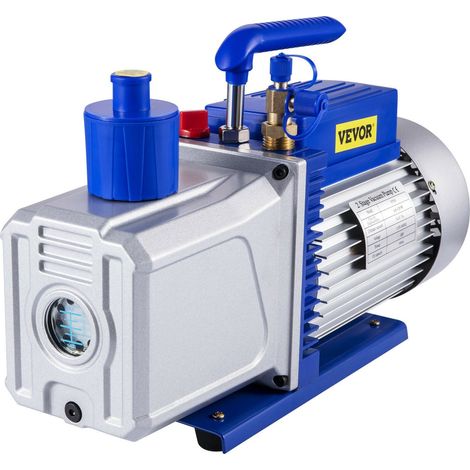 Pompe à vide rotative 283 L/min 746 W pour climatisation automobile et réparation, 10 CFM, deux étages, haute performance. (1/5)