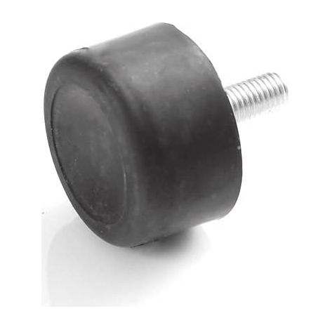 Embout en caoutchouc pour machine - Embout en caoutchouc - Element en metal avec boulons filetes unilateraux - Differentes tailles (M8 x 23, 40 x 28) (1/2)