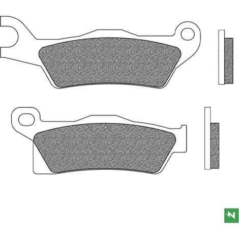 PASTILLAS DE FRENO NEWFREN DELANTERAS/TRASERA KH617 (SINTERIDAS PARA ATV)