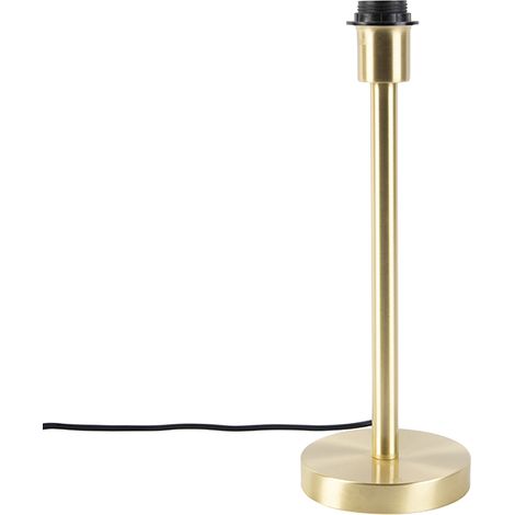 QAZQA Klassische Tischlampe Messing ohne Schirm - Simplo