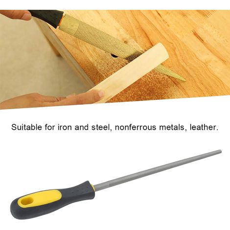 Fraise Ronde de 10 Pouces 250mm pour Menuisier avec Manche Outil en Acier à Dents Moyennes - KZQ (1/5)