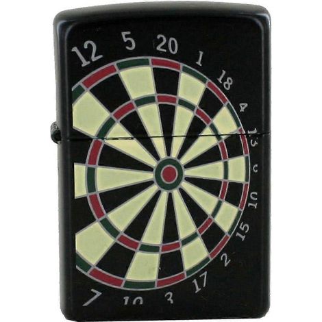 Briquet Zippo Modèle 24332 Standard DARTBOARD Noir Mat( ) (1/3)
