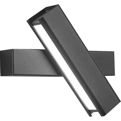 Ortviai Applique Murale Moderne avec Rotation à 350°, Luminaire Chaleureux pour Chambre ou Salon, Noir (1/5)