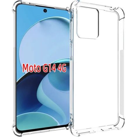 Schutzhülle für Motorola Moto G14, stoßfest, transparent (1/3)