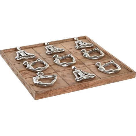 Brettspiel mit Aluminium -Handle 32x32x3 Drei in einem Rennmaterial in Aluminium Aluminium Multicolor -Farbgeschenkdetails Details Details (1/3)