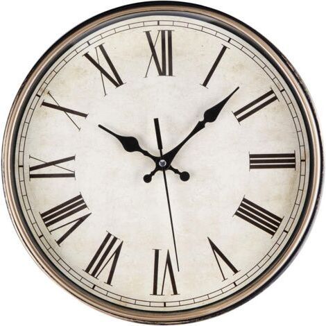 Reloj de Pared Moderno Silencioso de Cuarzo 30cm Funciona con Batería con Números Romanos, Reloj de Pared Vintage para el Dormitorio, el Hogar, la Cocina, la Habitación, la Oficina, la Escuela (1/5)
