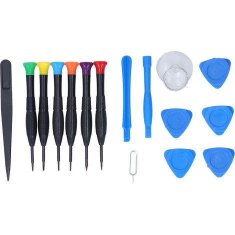 Kit de Réparation Électronique avec Tournevis, Pinces et Ventouses pour Démontage (1/5)